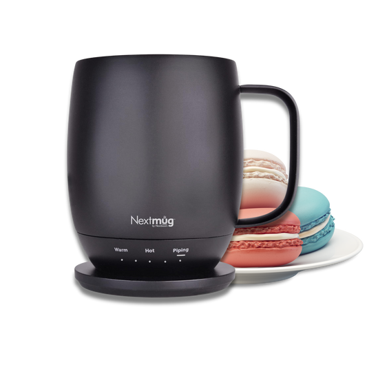 Nextmug - Temperature-Controlled, Self-Heating Coffee Mug (Black - 14 oz.)