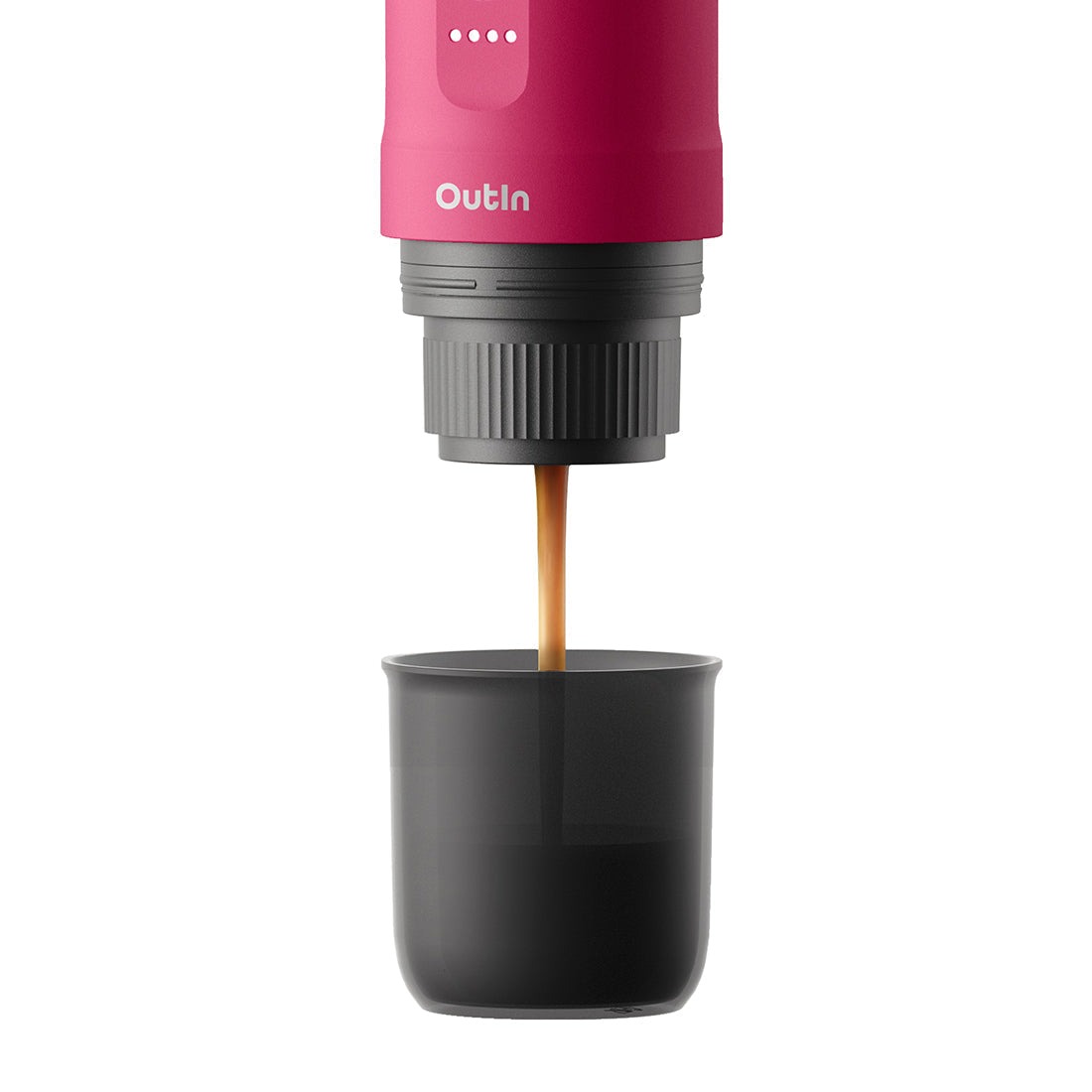 Outin Nano Portable Electric Espresso Machine Car Coffee Maker, Ground  Coffee (Space Grey) 